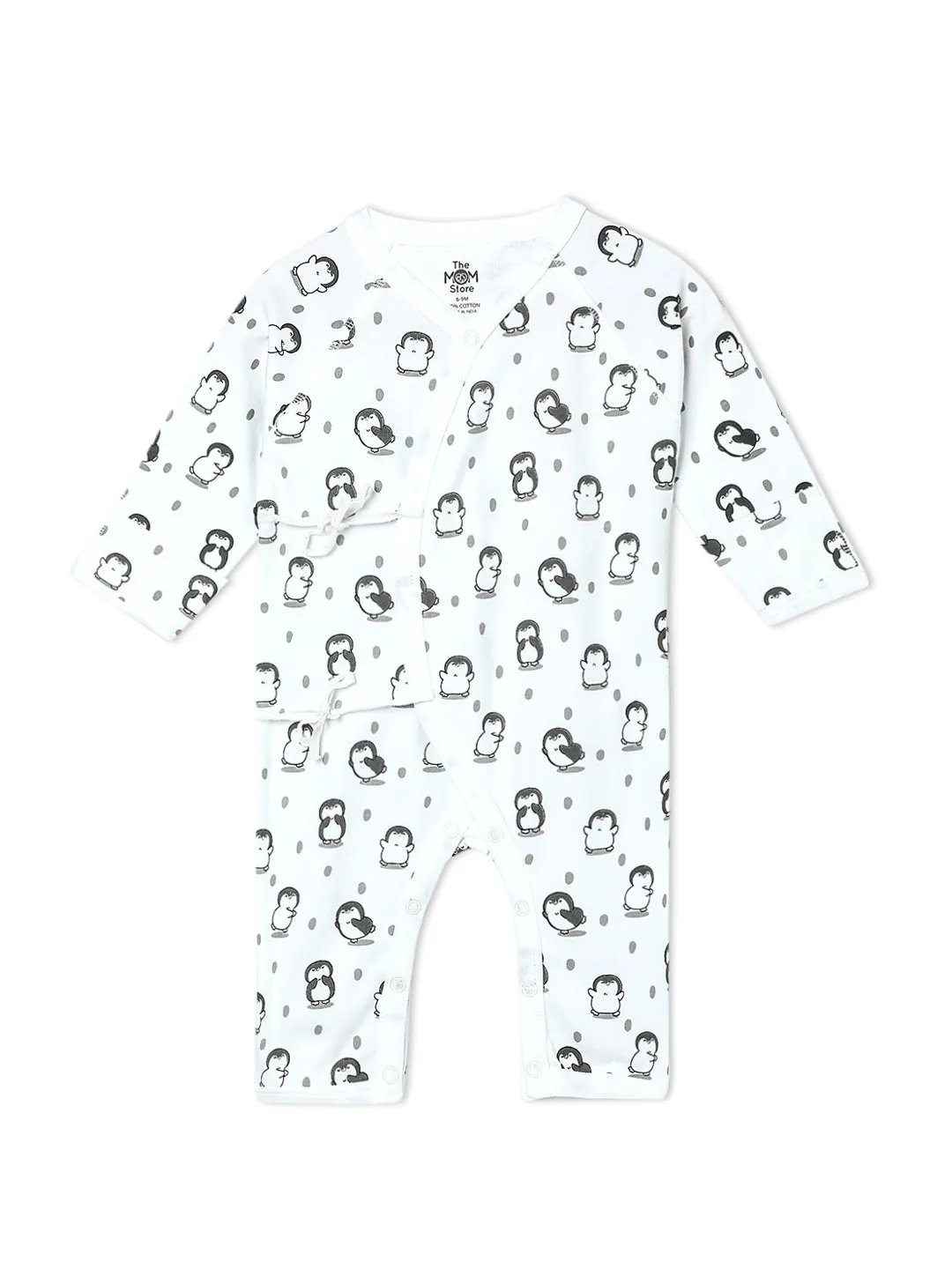 Jabla Style Infant Romper Combo of 3-Play with Penguin-Sleepless Owl-Cute like a Chicken