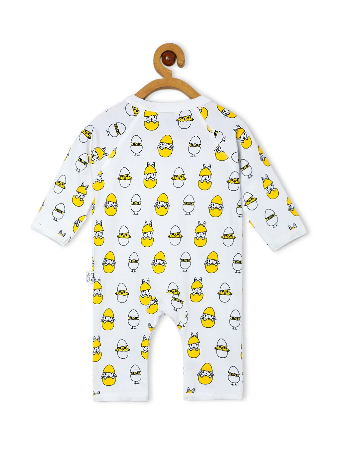 Jabla Style Infant Romper Combo of 3-Play with Penguin-Sleepless Owl-Cute like a Chicken