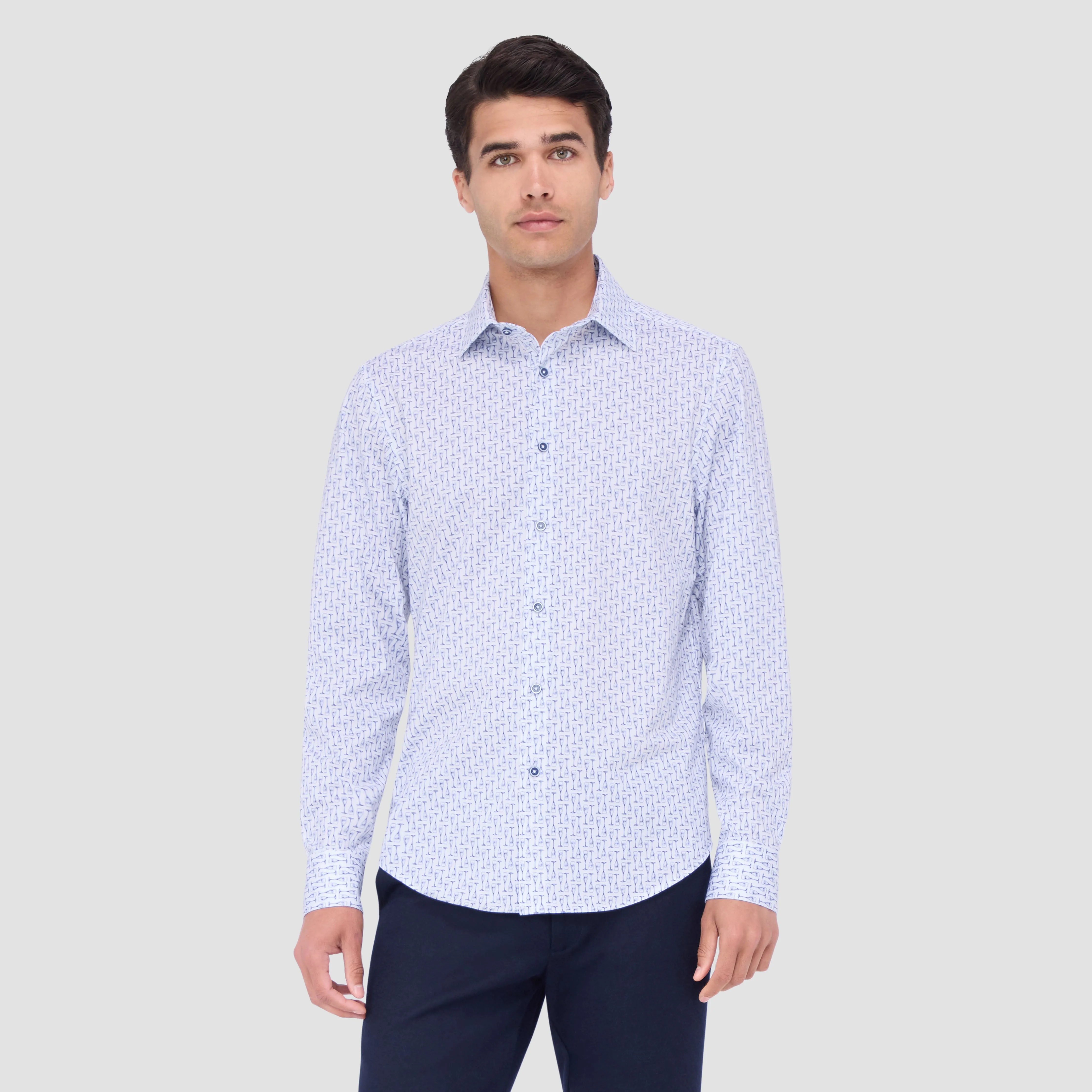 James Champagne Flute OoohCotton Shirt