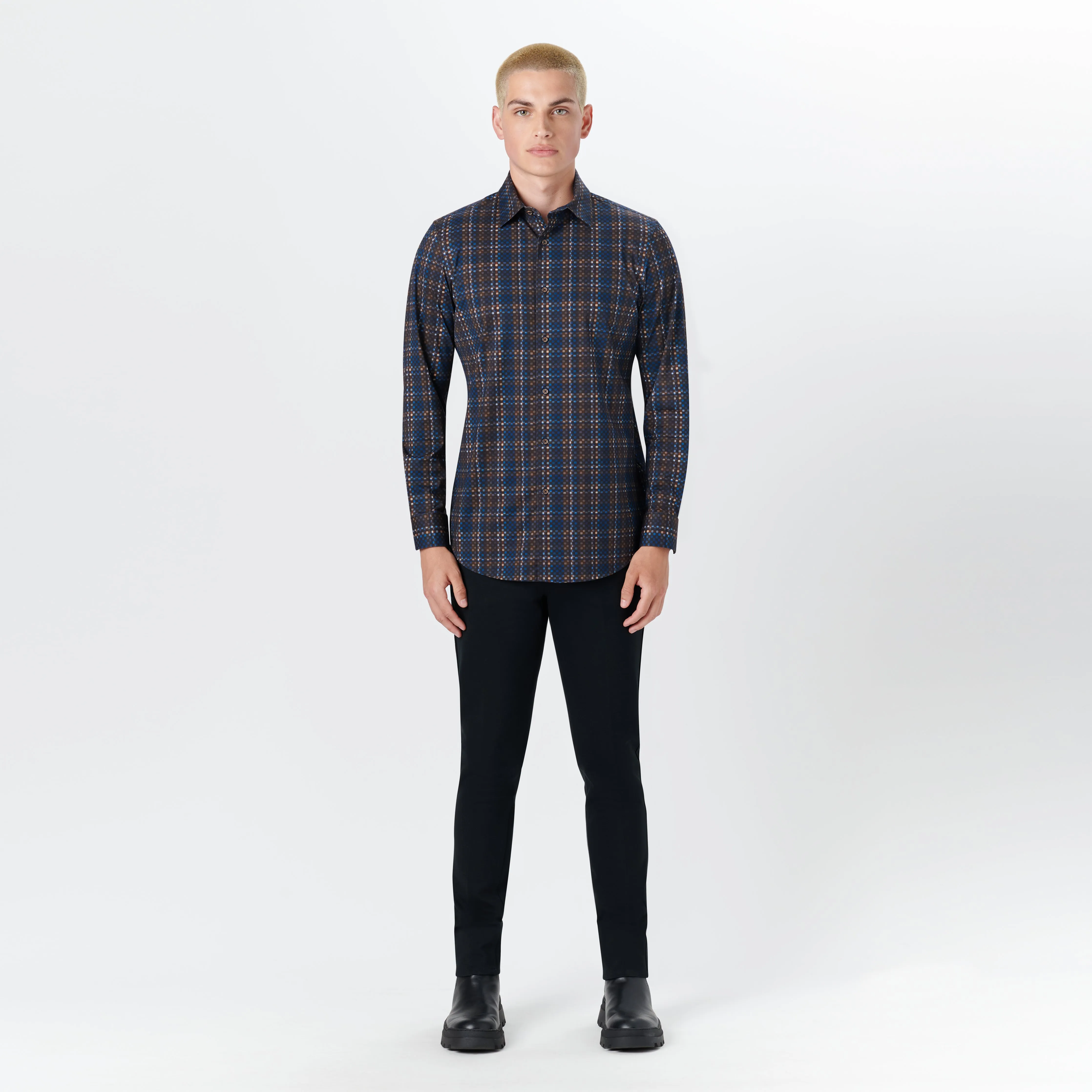 JAMES Checkerboard Check OoohCotton Shirt