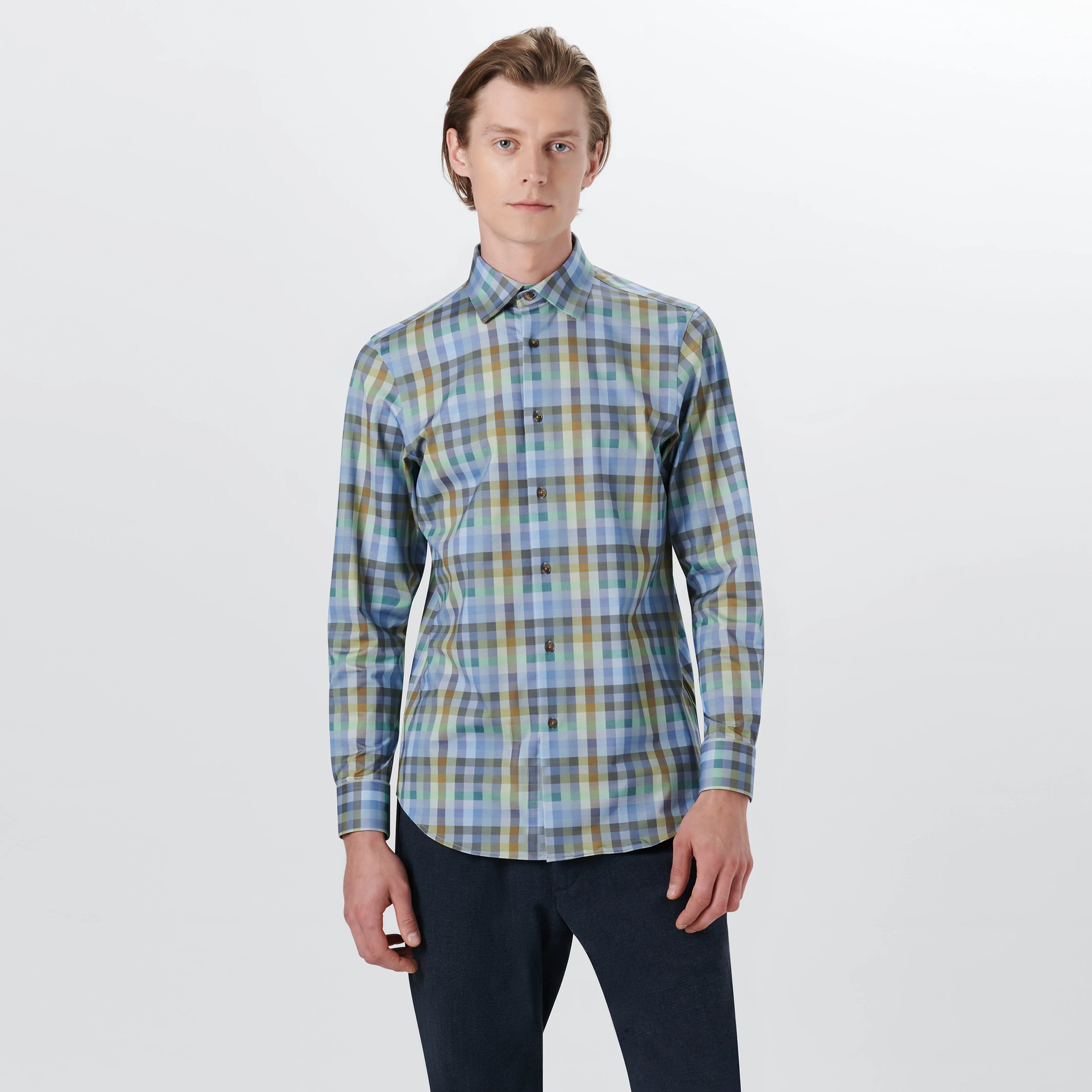 JAMES Small Check OoohCotton Shirt