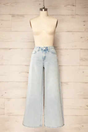 Jeju | Light-Blue Wide-Leg Jeans