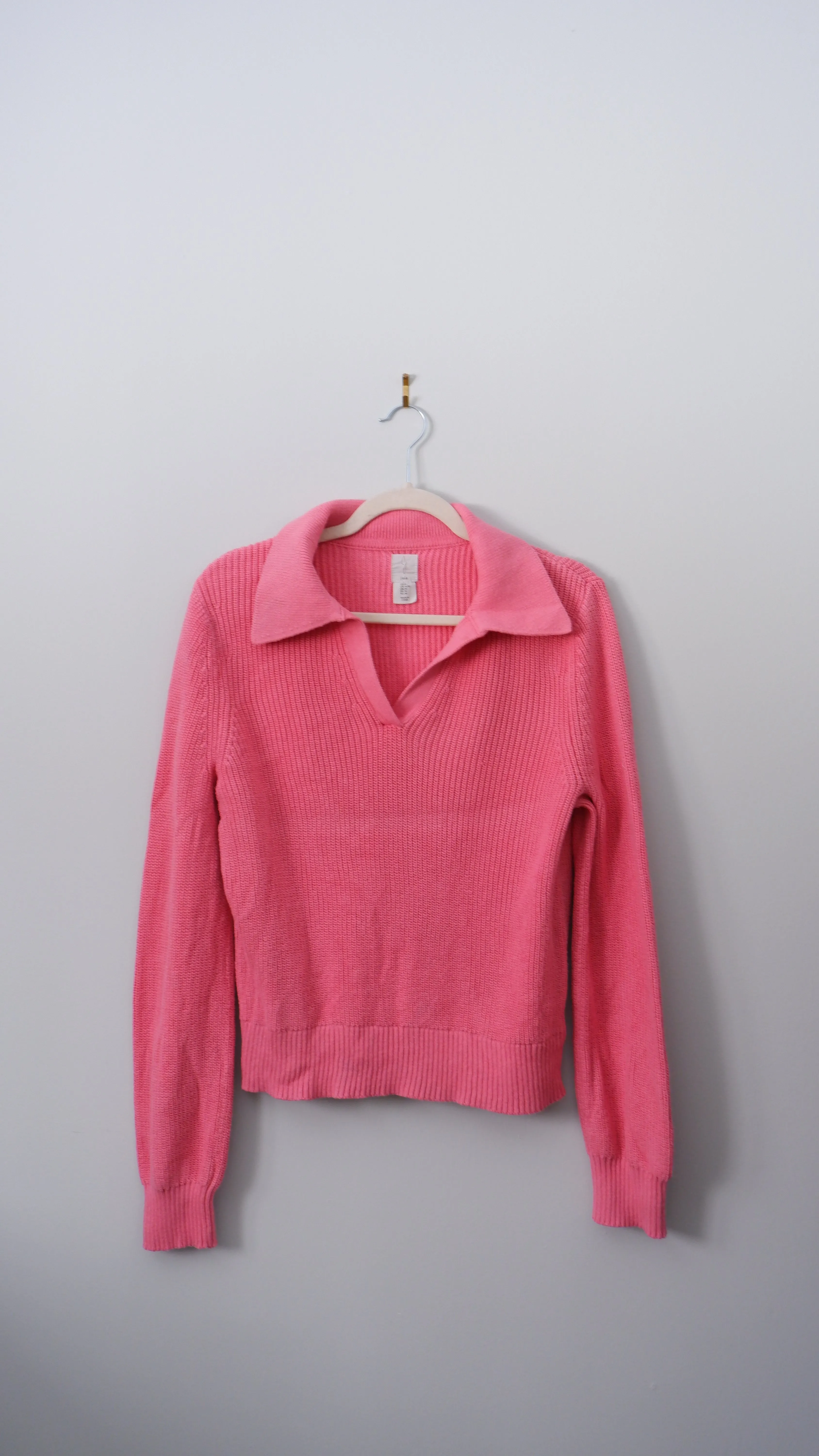 JOIE Pink Slouchy Polo - M