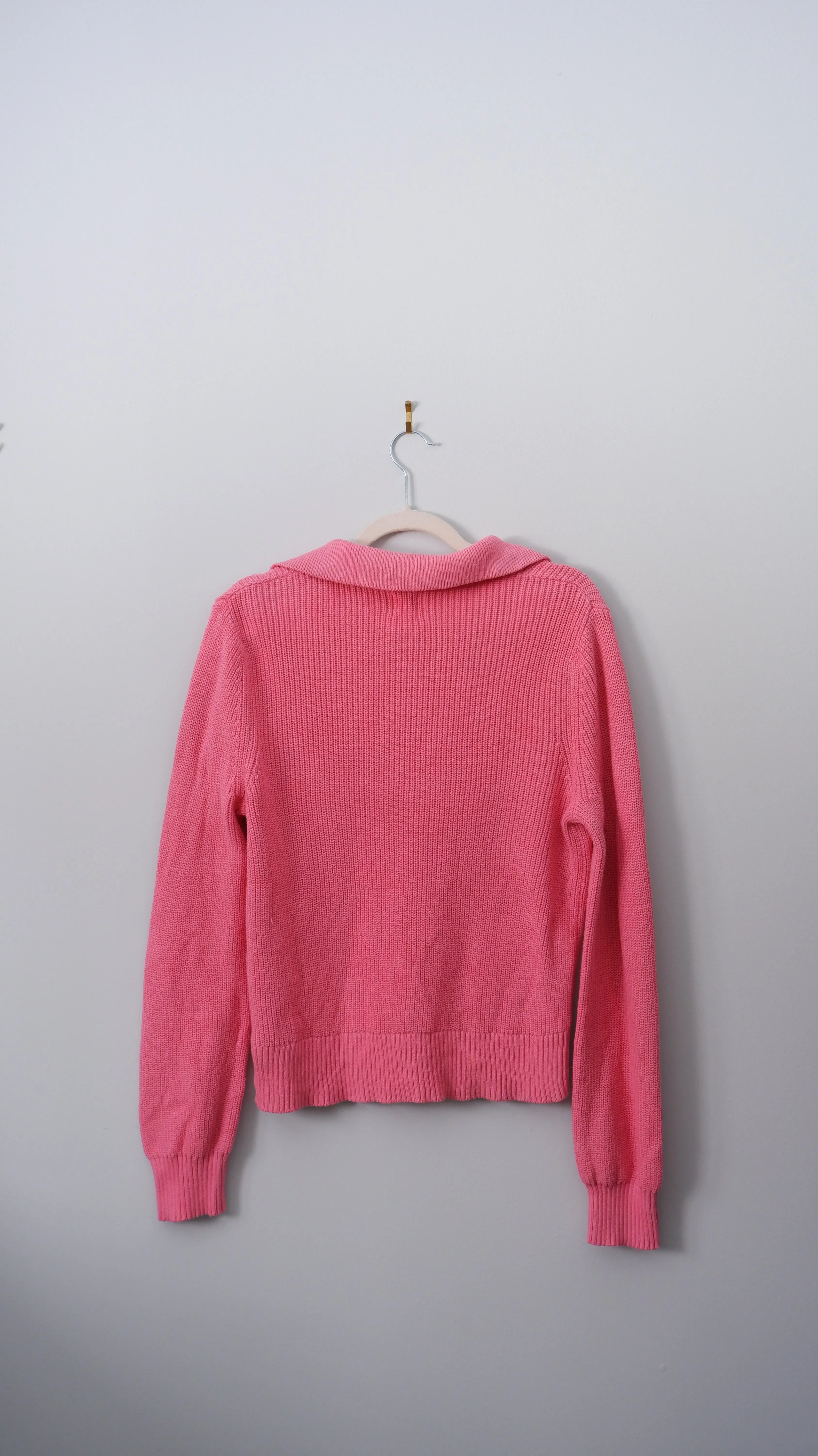 JOIE Pink Slouchy Polo - M