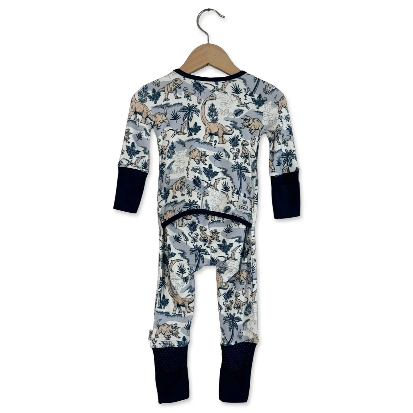 Jurassic Jungle Kid's Mini Ribbed Day to Night Romper