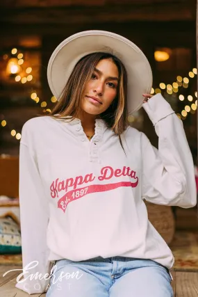 Kappa Delta Retro Long Sleeve Henley