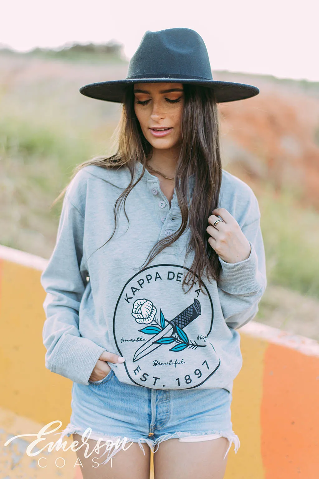 Kappa Delta Thermal Long Sleeve Henley