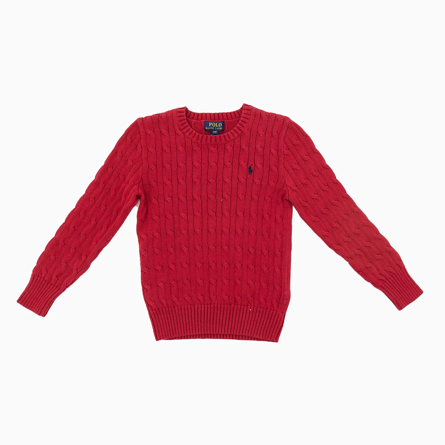 Kid's Cable Knit Cotton Sweater