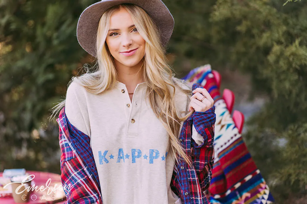 KKG Oatmeal Thermal Henley