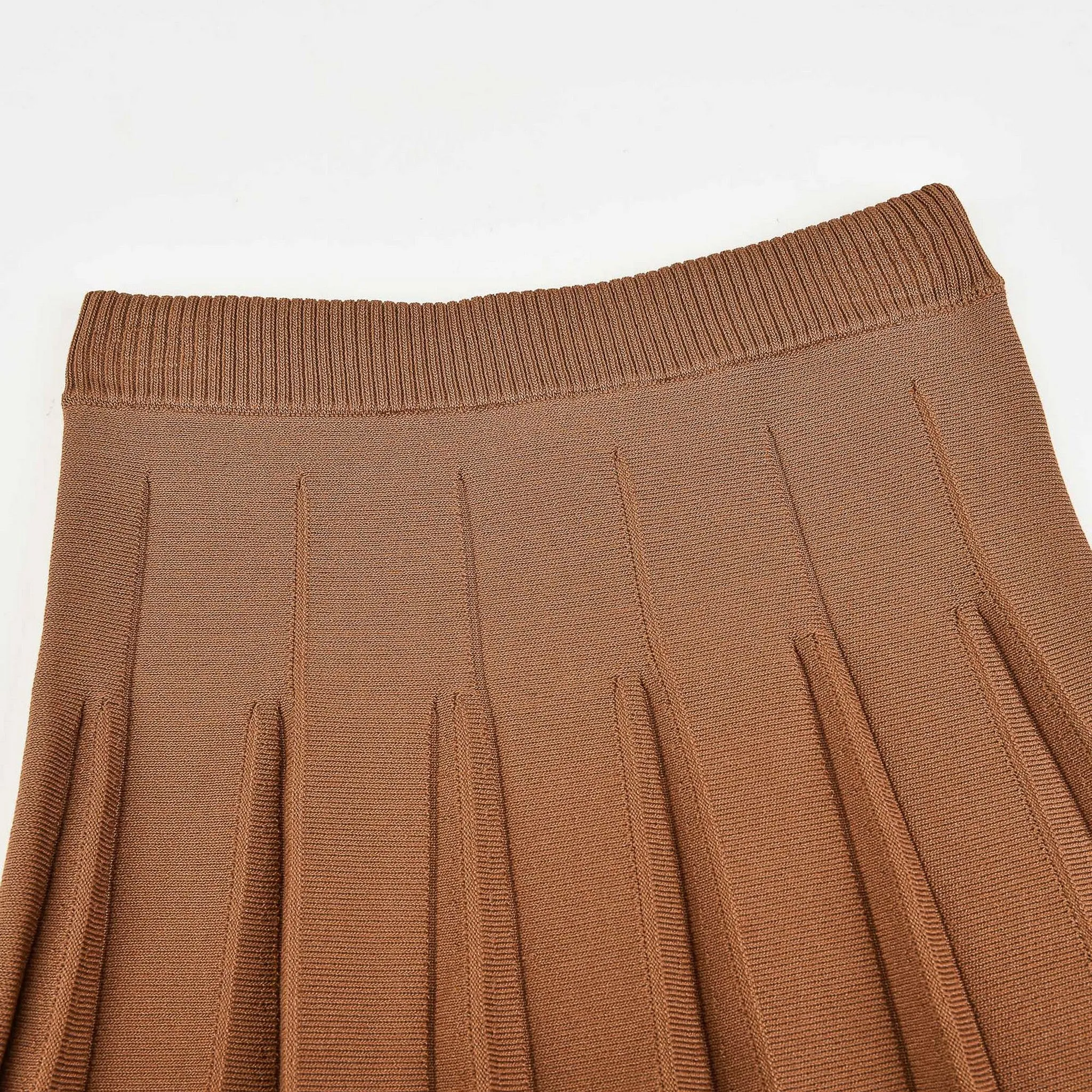 Knit Pleated Skirt