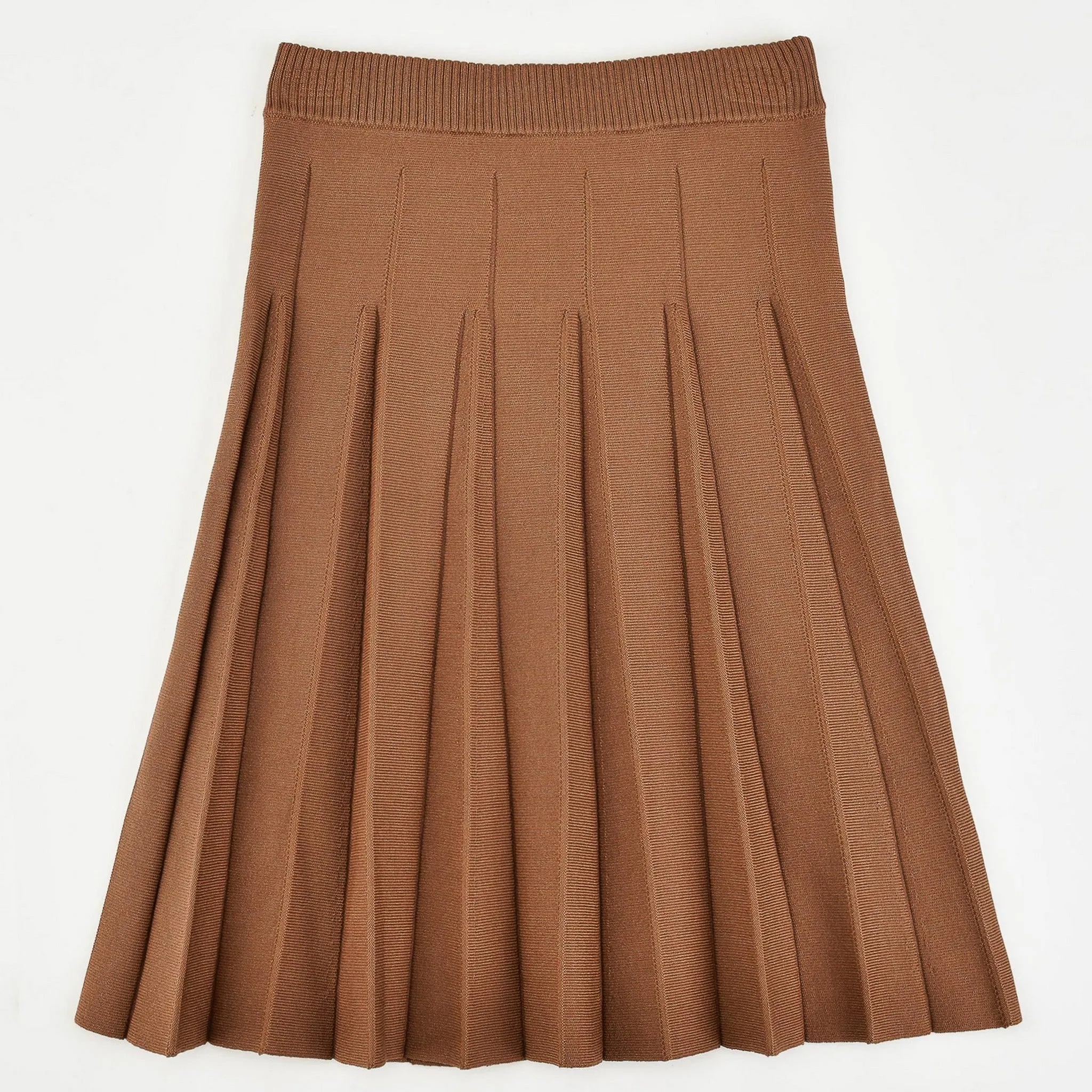 Knit Pleated Skirt