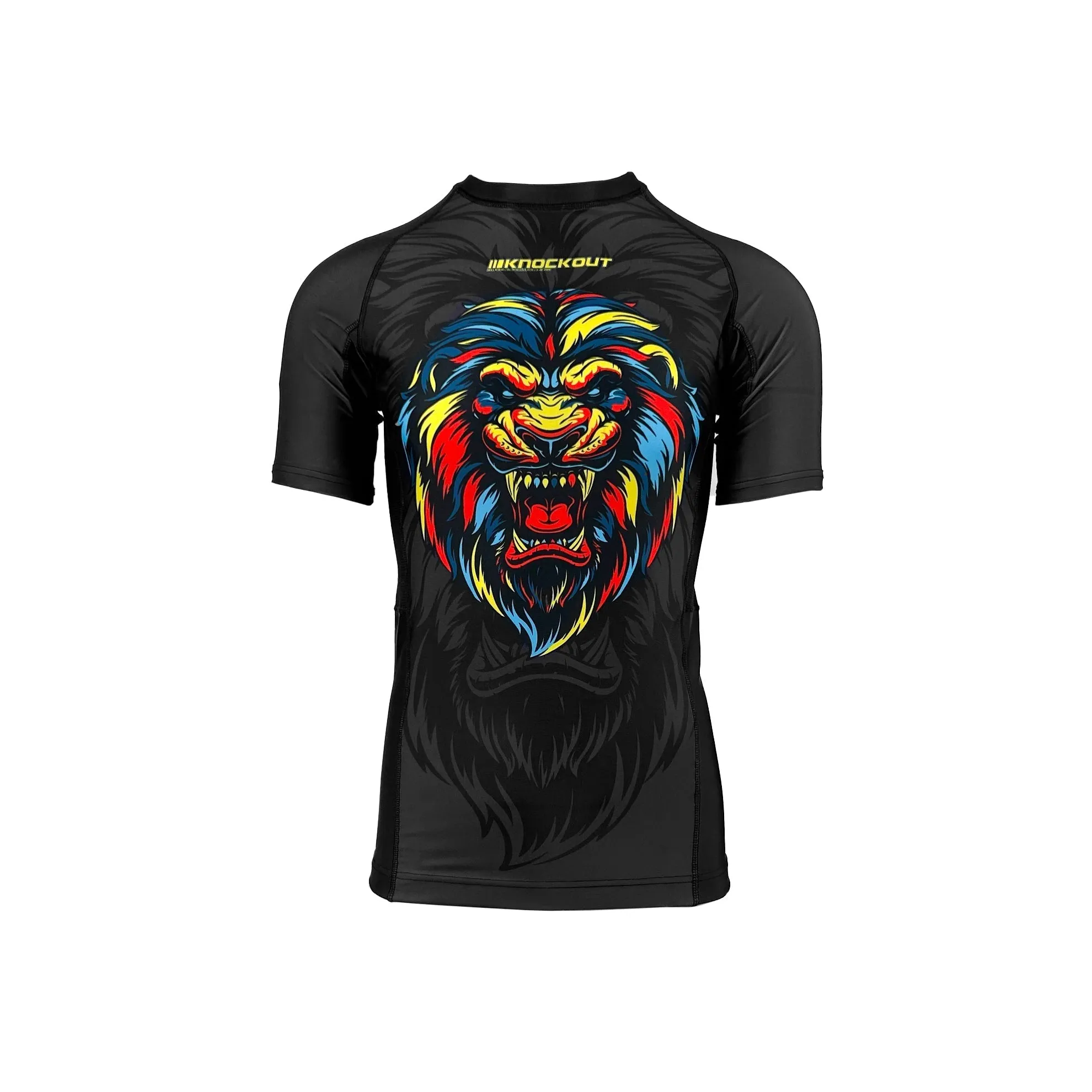 Knockout Lion Rashguard - Short Sleeve