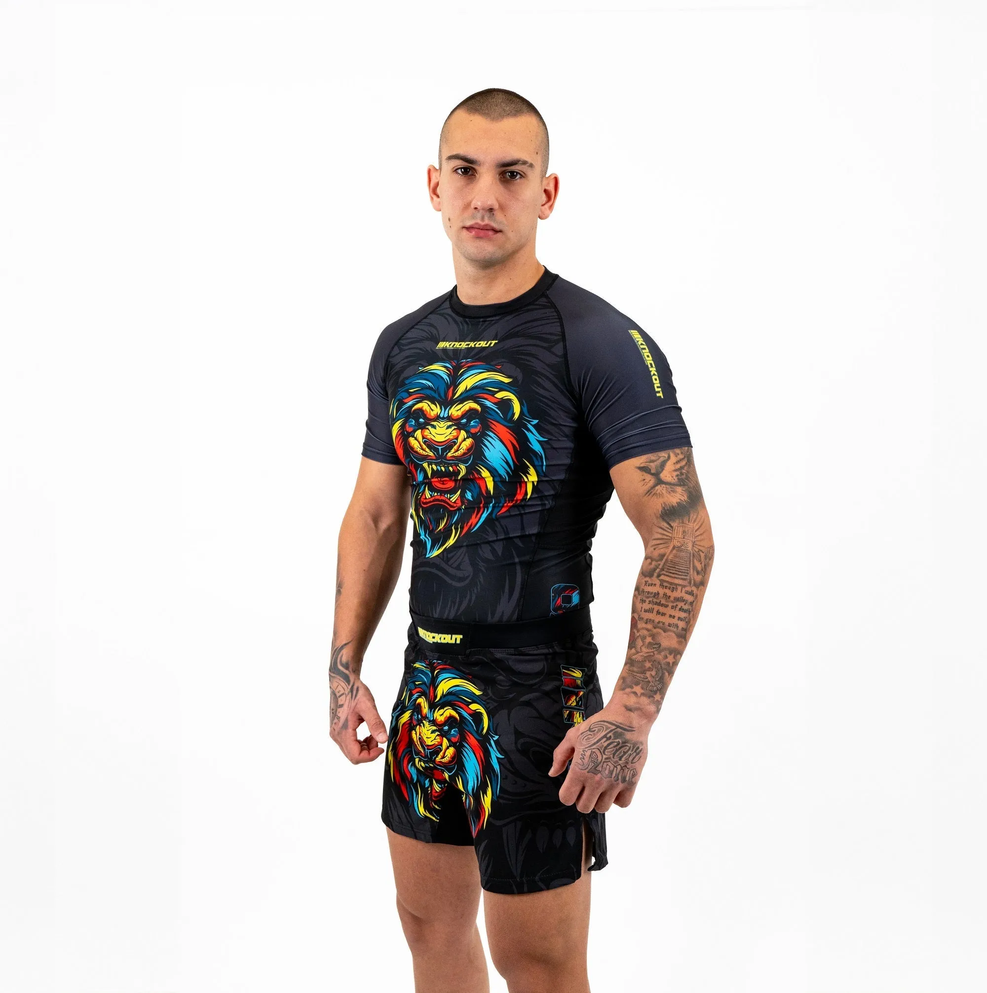 Knockout Lion Rashguard - Short Sleeve