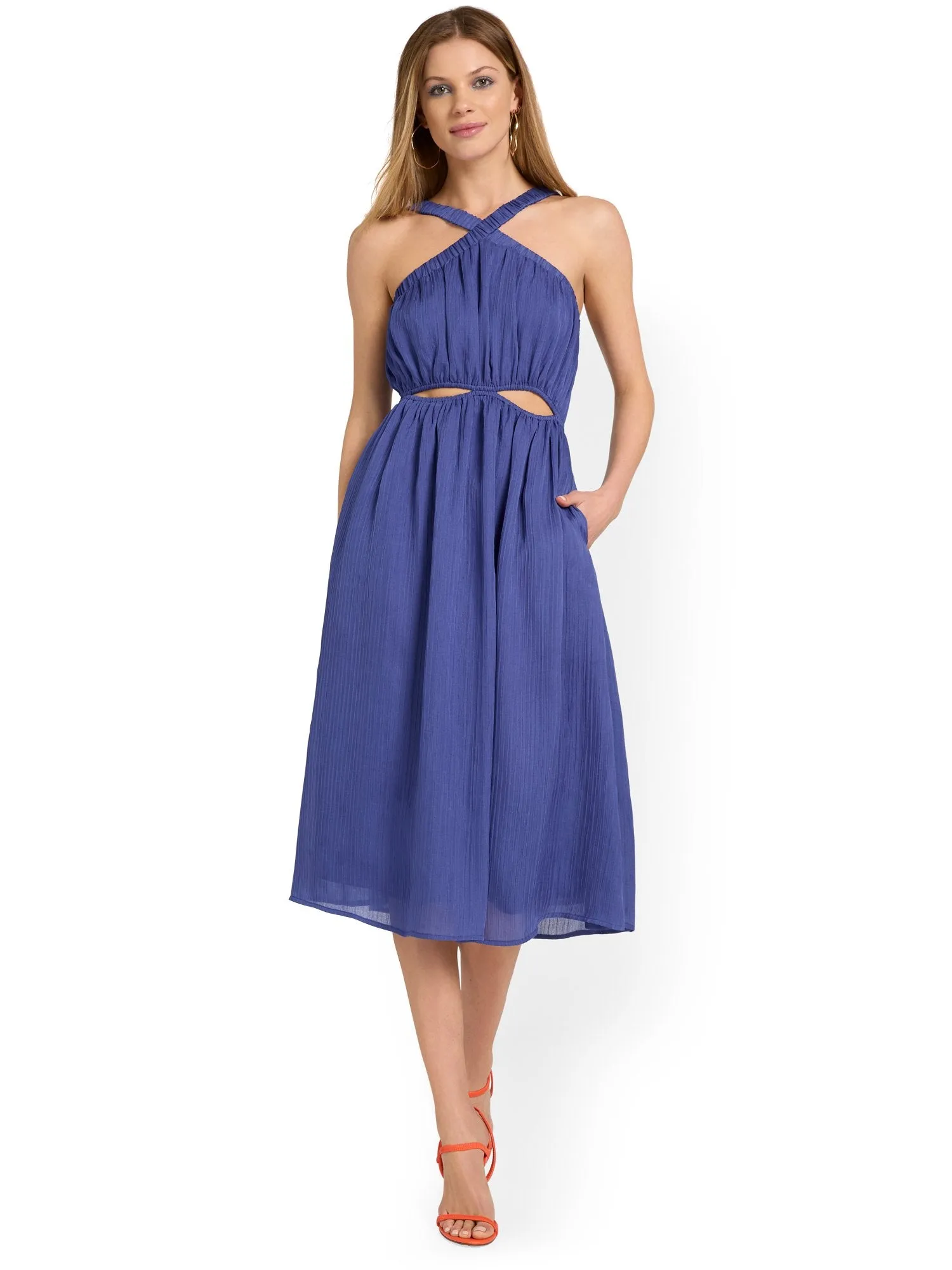 Lena Halterneck Cut-Out Waist Dress - Brands We Love