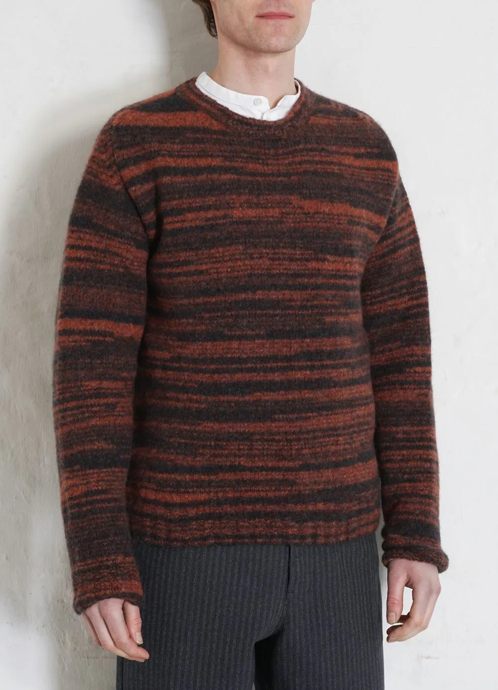 LEONARD | Knitted Crew Neck Sweater | Bonfire