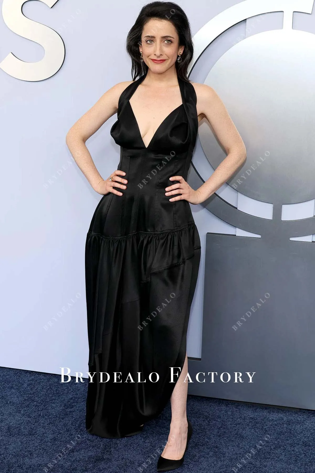 Lila Neugebauer 2024 Tony Awards Black Halter Dress