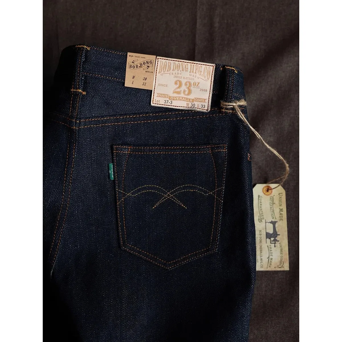 Lot 37-3 Heavyweight 23oz Selevdge Denim Jeans - Slim Straight Fit