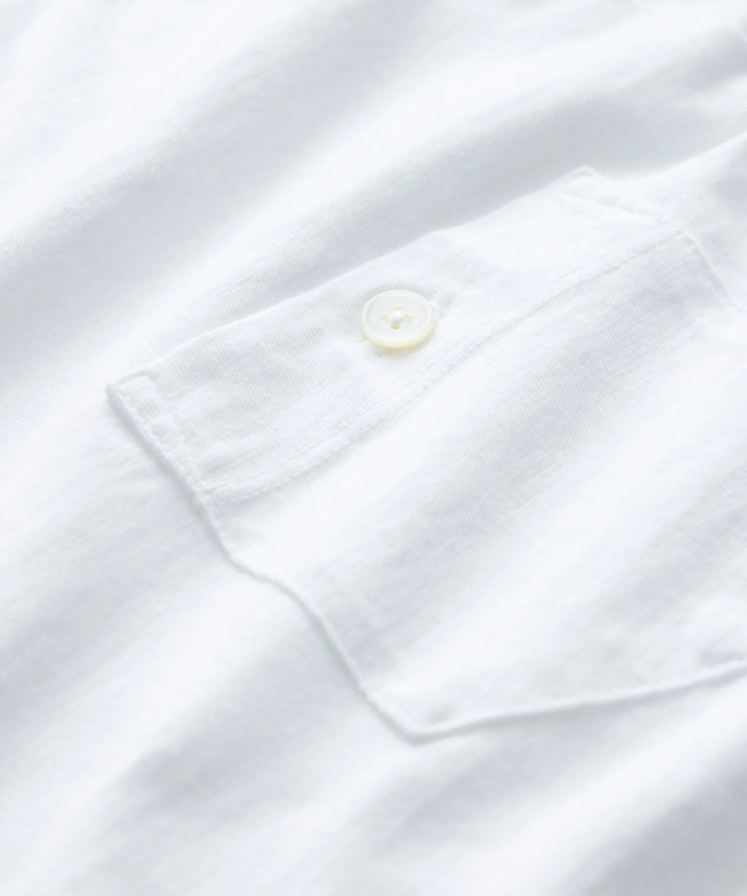 Made in L.A. Homespun Slub Pocket Tee in White