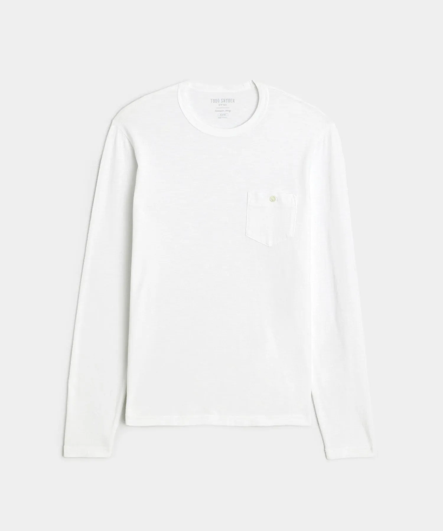 Made in L.A. Homespun Slub Pocket Tee in White