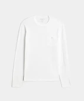 Made in L.A. Homespun Slub Pocket Tee in White