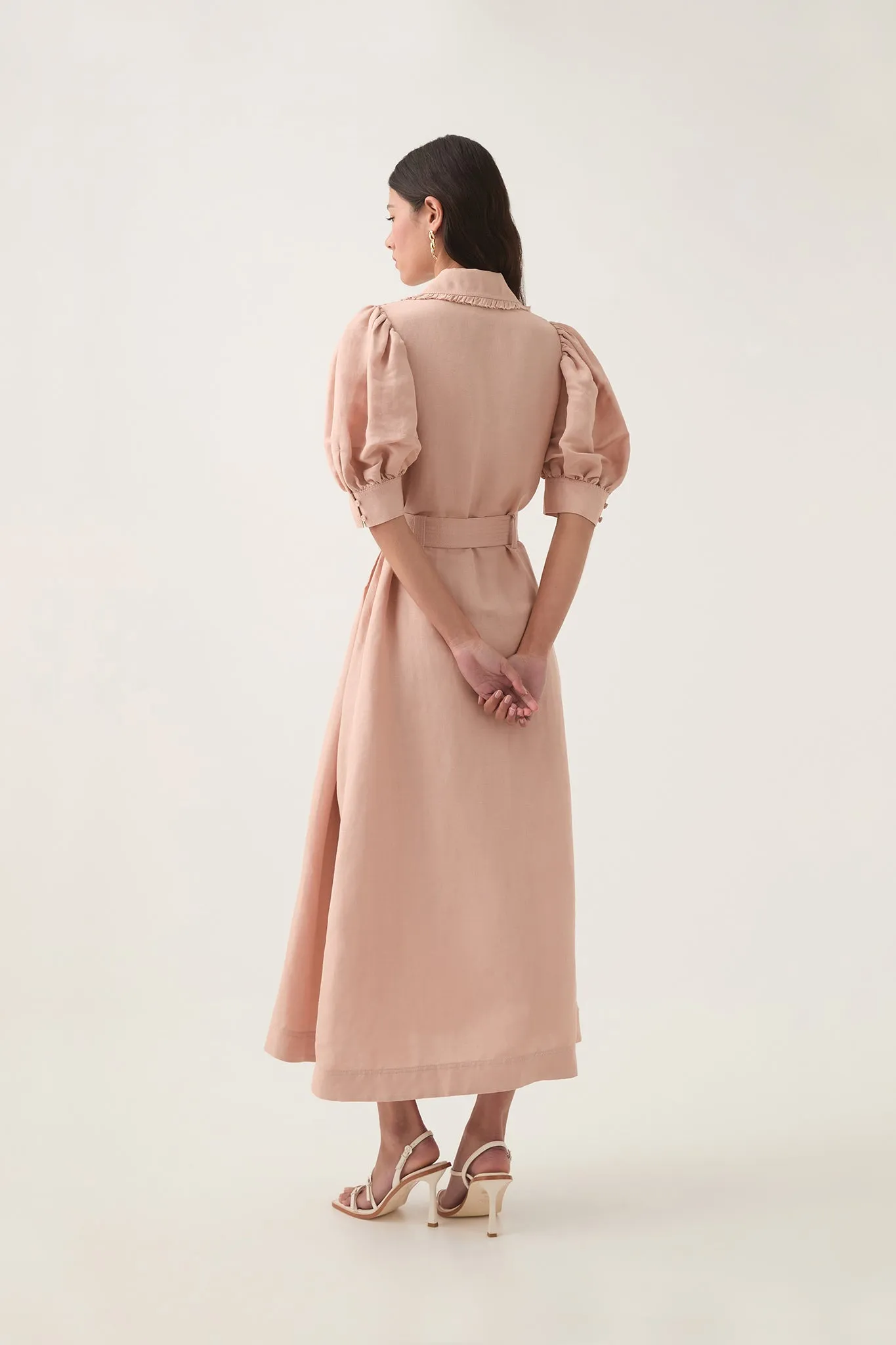 Madeleine Belted Midi Dress