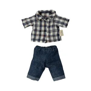 Maileg Maileg Dad Mouse Clothes - Check Shirt & Jeans