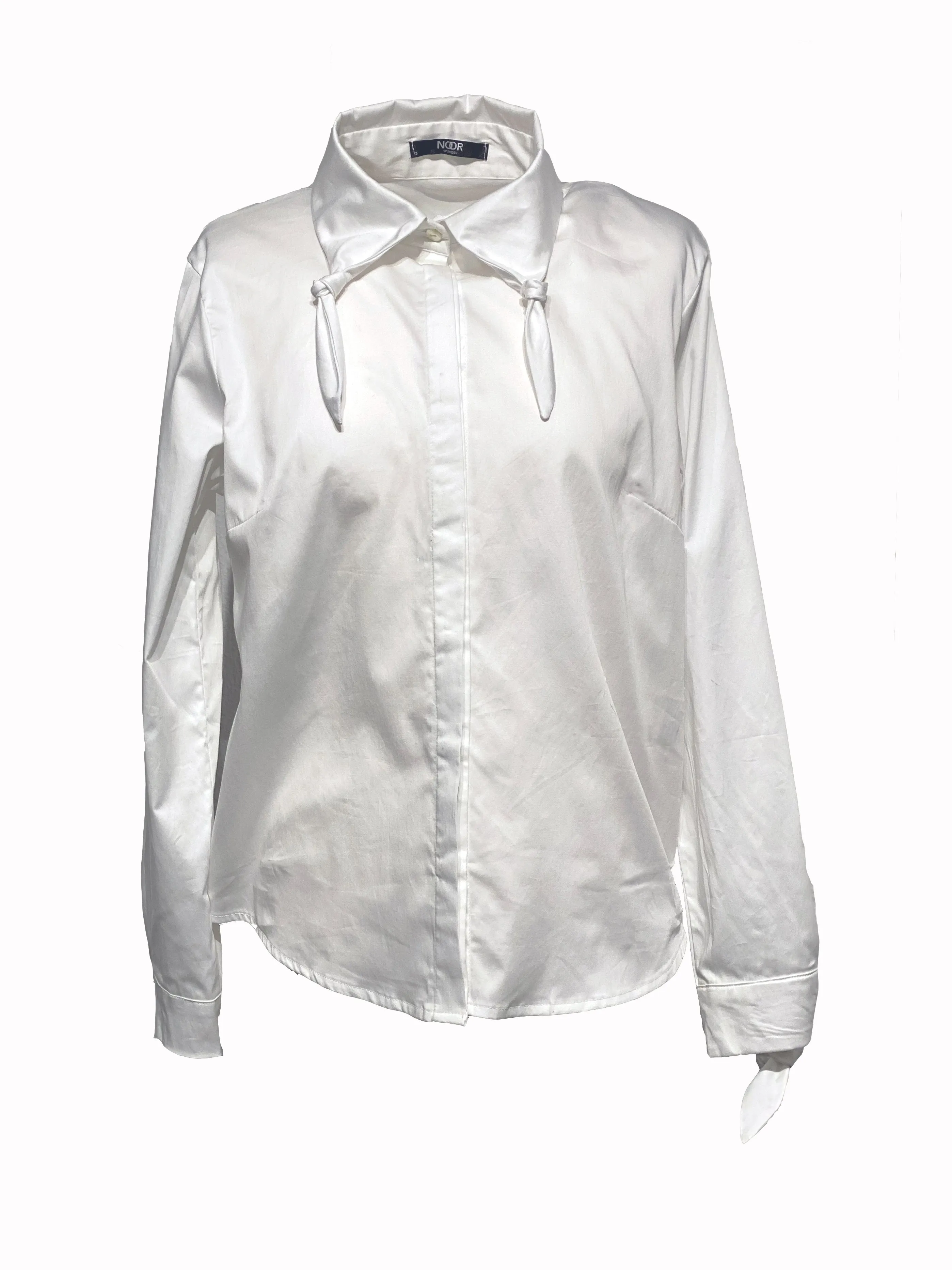 Marie knot collar shirt