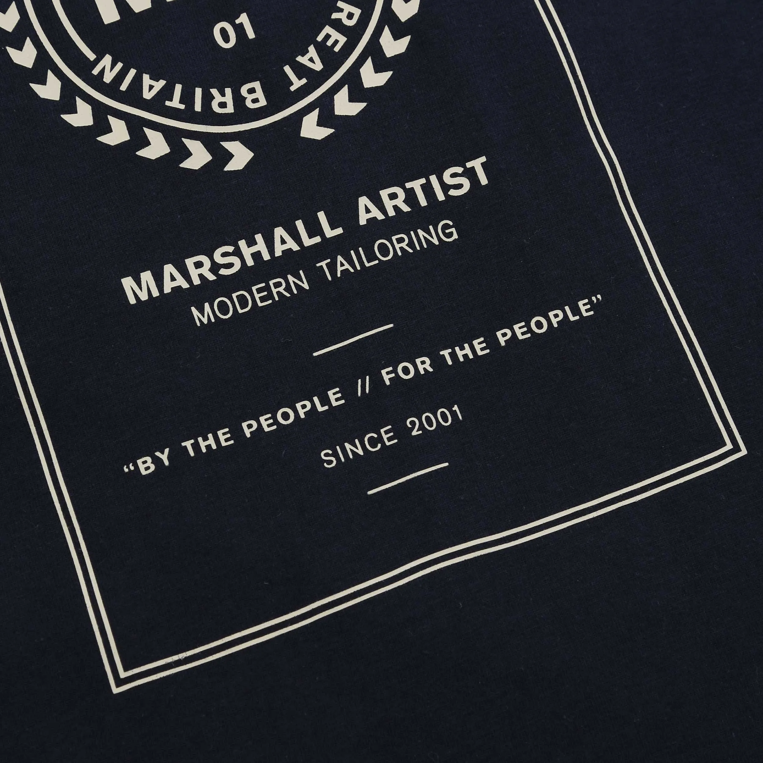 Marshall Artist Cartellino T Shirt in Navy