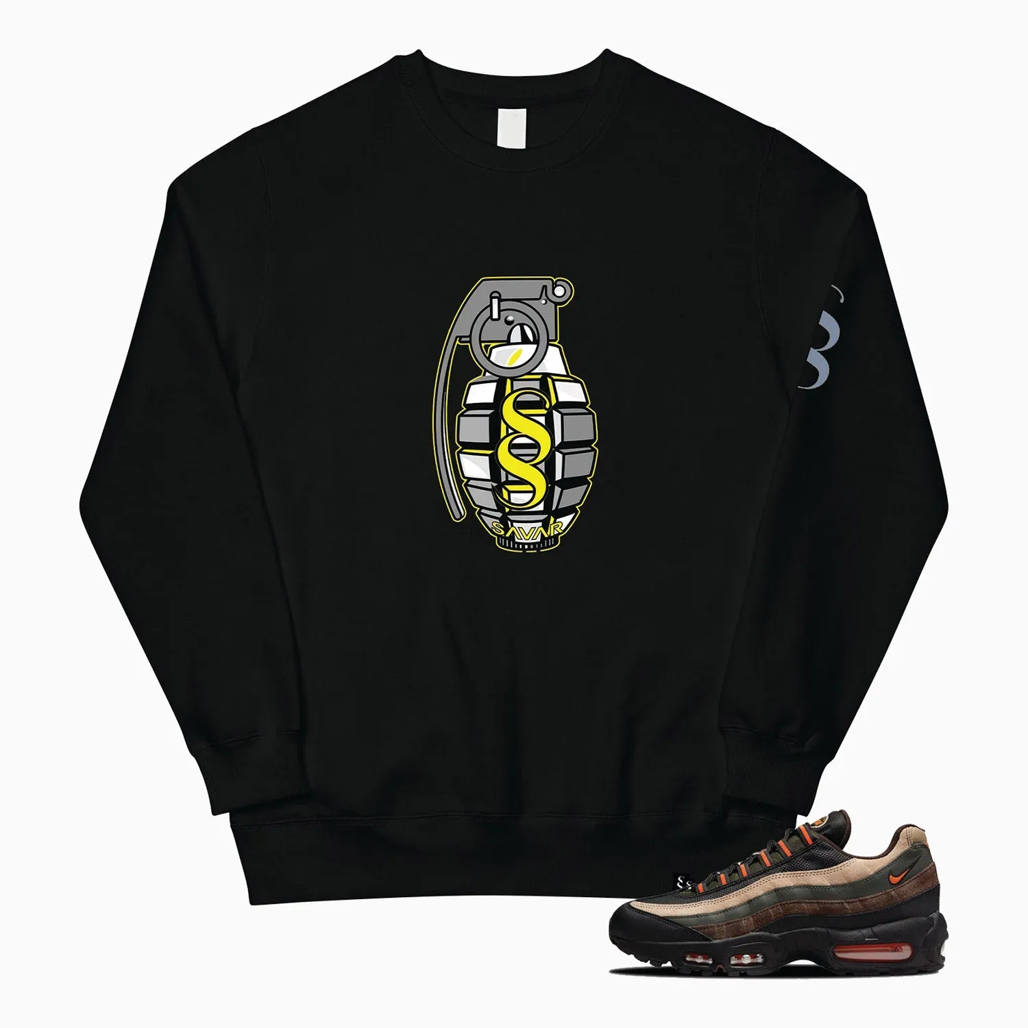 Men's Grenade Graphic Crew Neck Sweatshirt