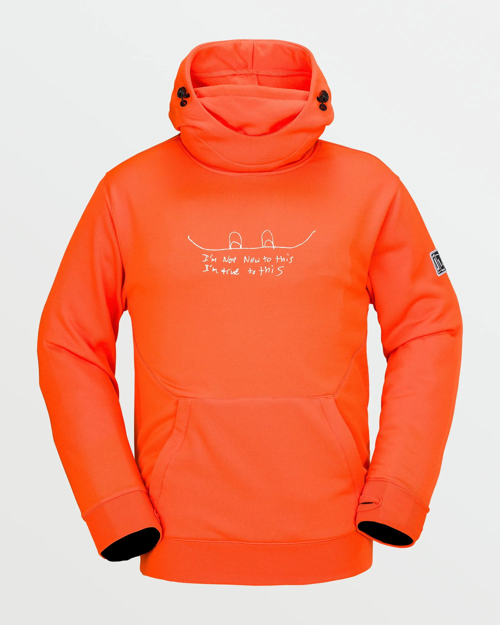 Mens Hydro Riding Hoodie - Flame Red