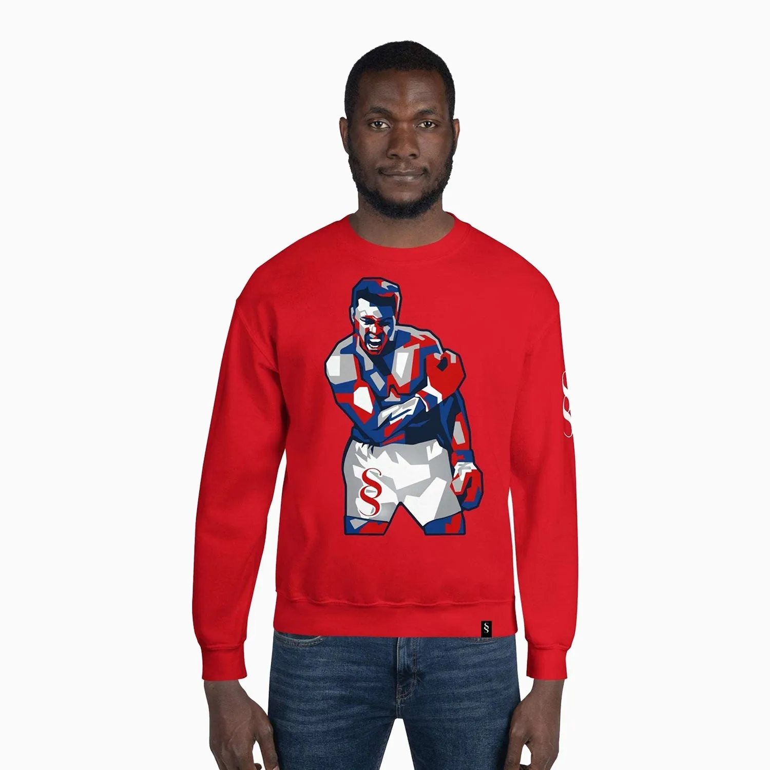 Men's Muhammad Ali Graphics Crew Neck Sweatshirt