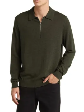 Men's Plain Sweater,Olive