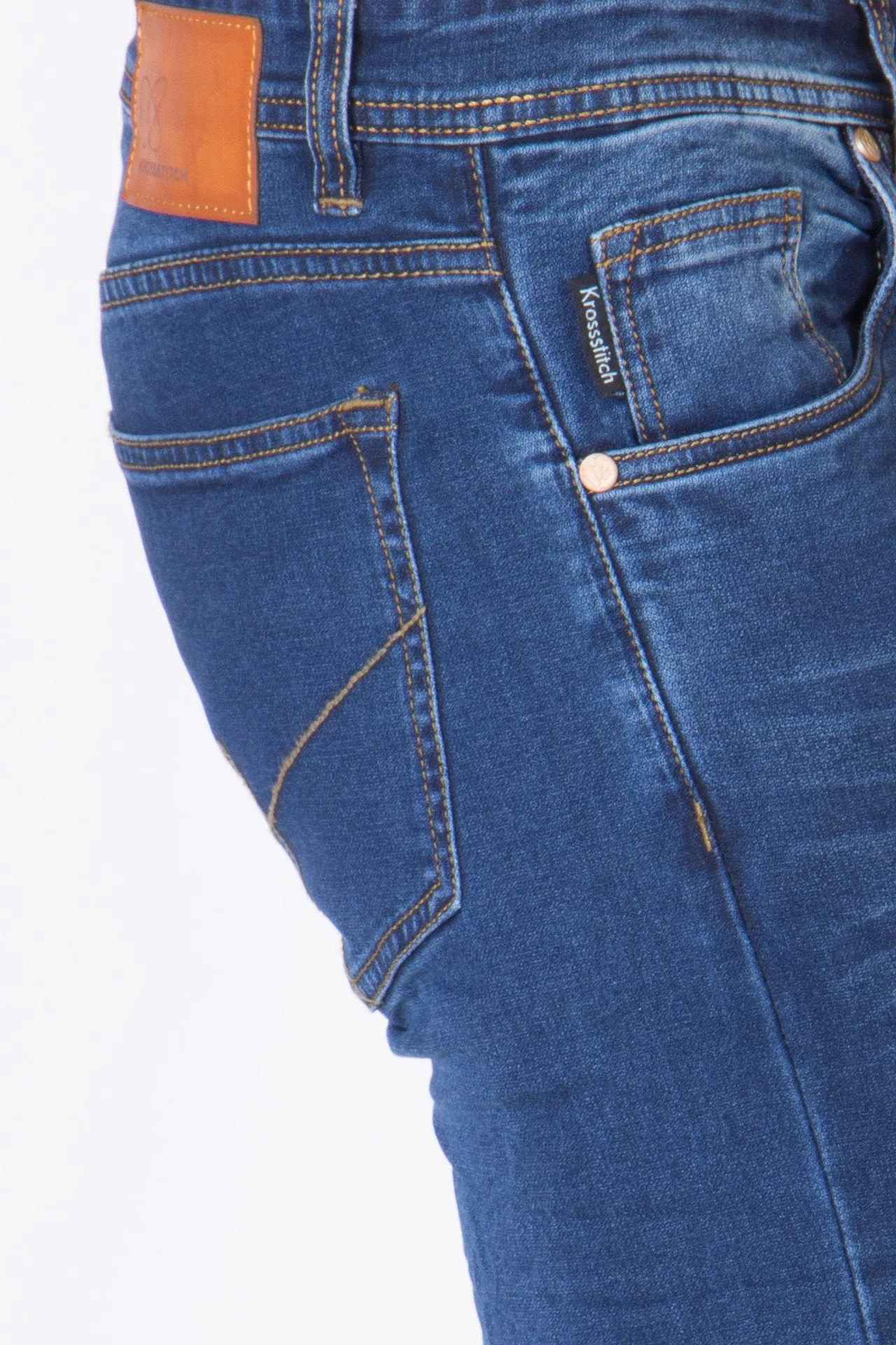 Men's Slim Fit Denim Blue Jeans