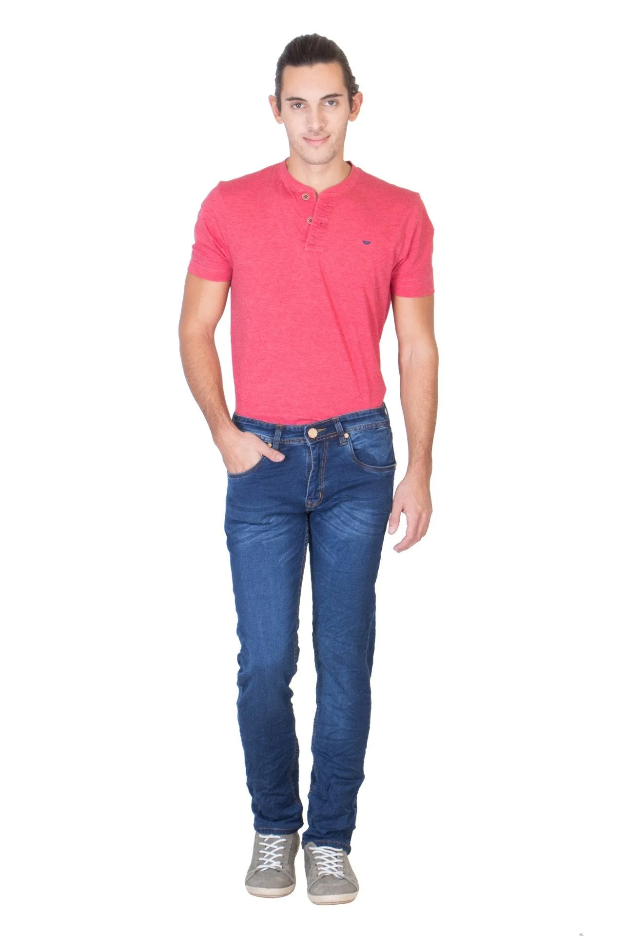 Men's Slim Fit Denim Blue Jeans