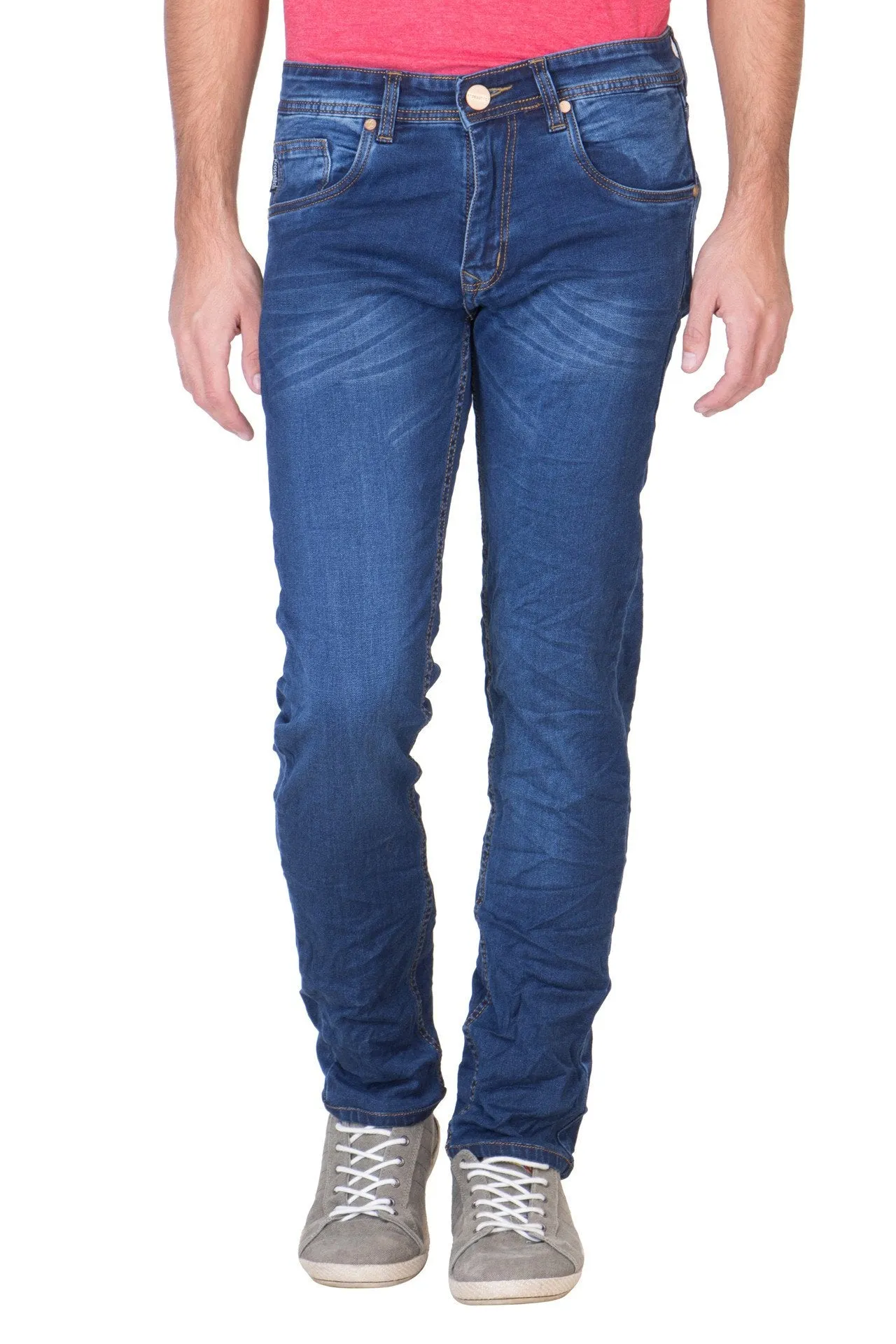 Men's Slim Fit Denim Blue Jeans