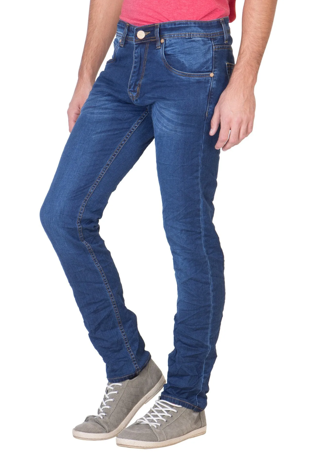 Men's Slim Fit Denim Blue Jeans