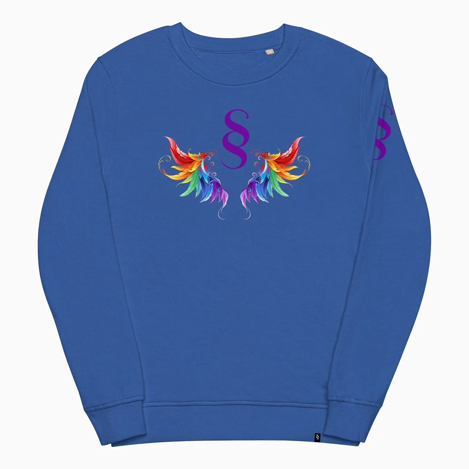 Men's Wings Graphic Royal Blue Sweatshirt