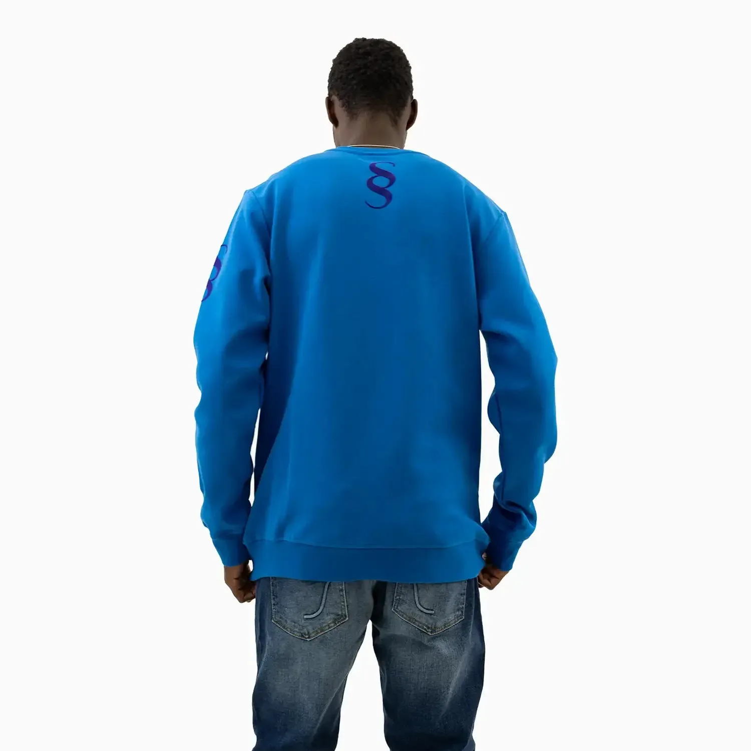 Men's Wings Graphic Royal Blue Sweatshirt