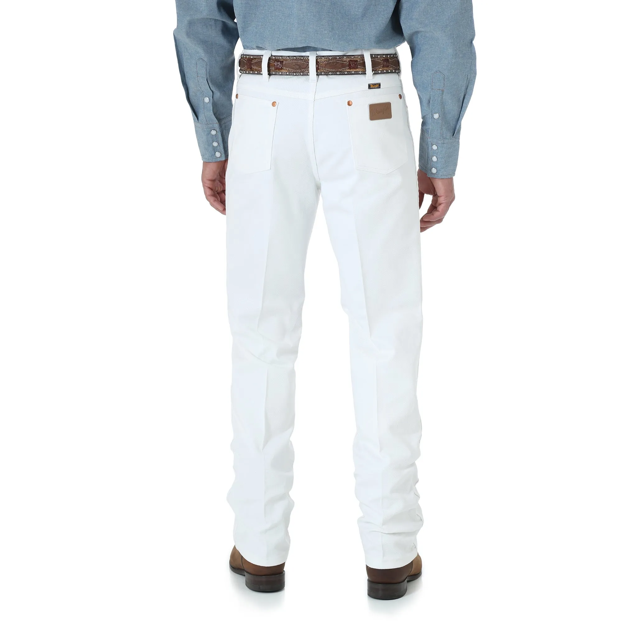 Men's Wrangler Cowboy Cut Slim Fit Jean in White - 936WHI - FINAL SALE