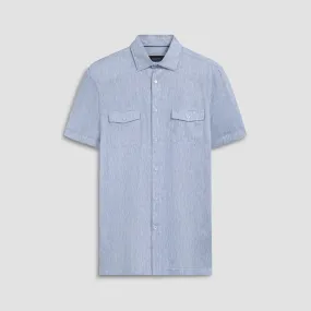 Milo Marled Print OoohCotton Short Sleeve Shirt