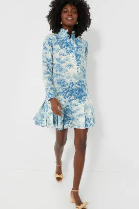 Misty Blue Toile Tate Dress