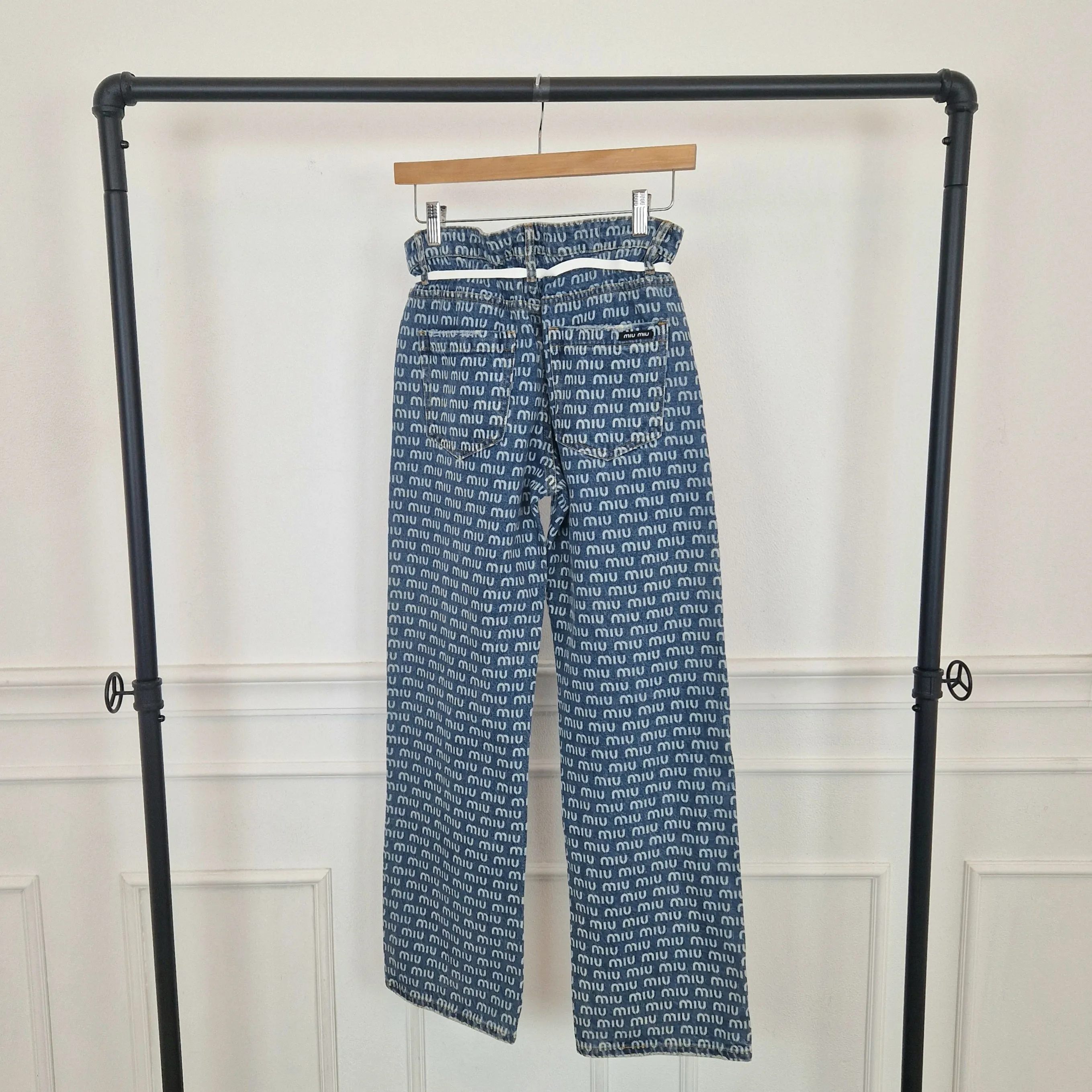 Miu Miu | Jeans stampa logo