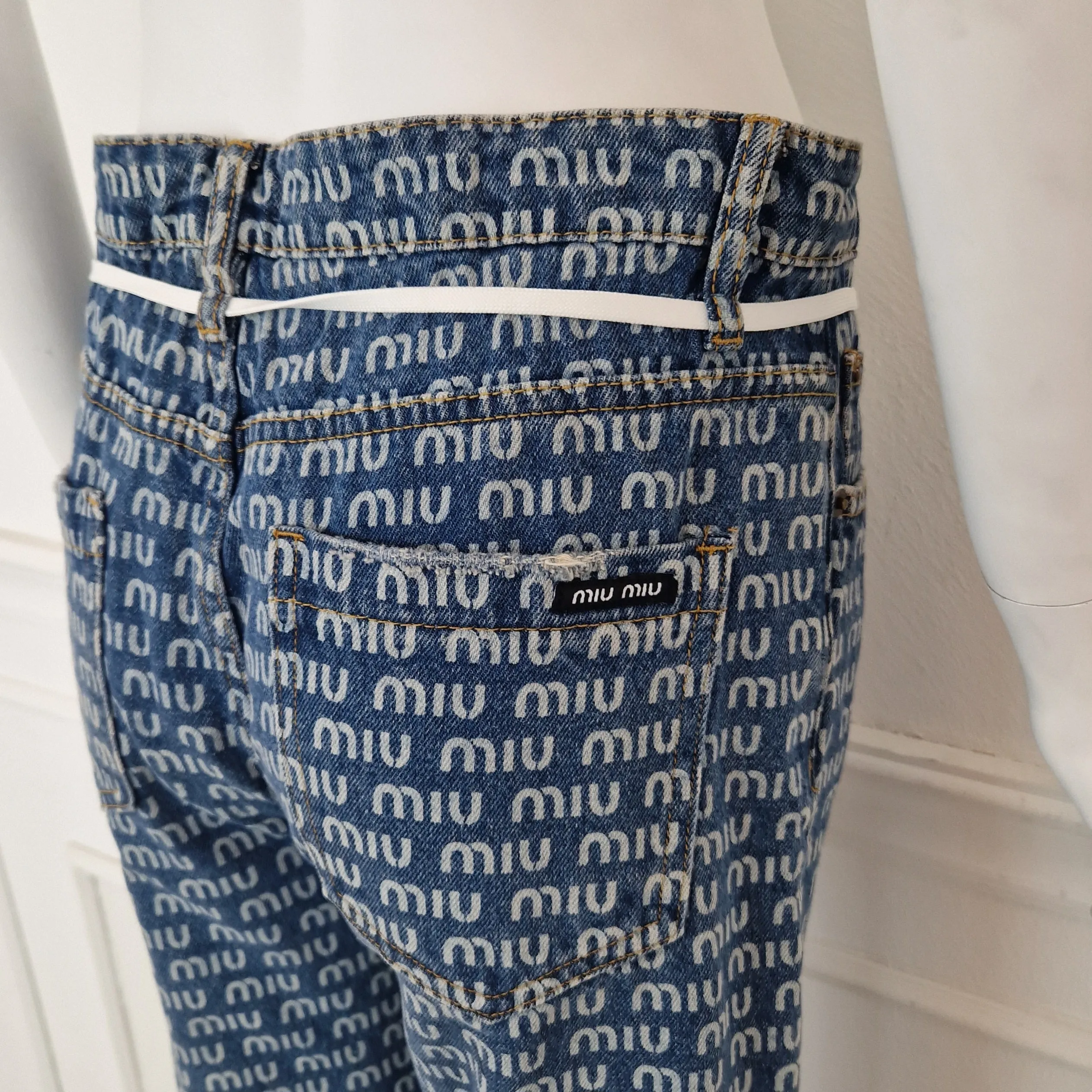 Miu Miu | Jeans stampa logo