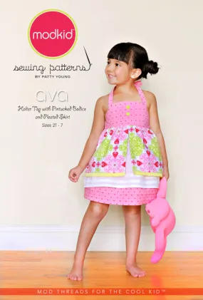 ModKid - Ava Halter Top with Pintucked Bodice and Pleated Skirt