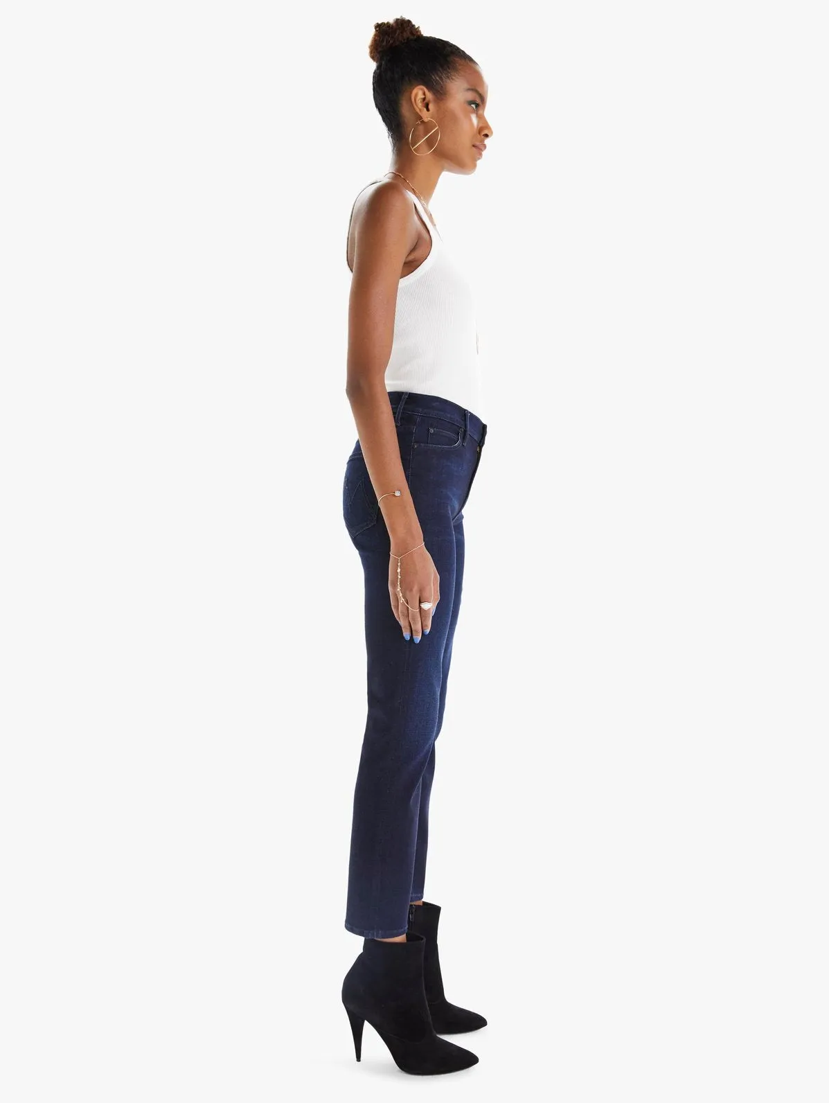 Mother Denim - The Mid Rise Dazzler Ankle Jean in Now or Never