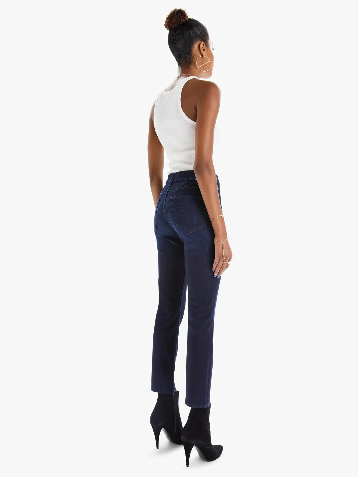 Mother Denim - The Mid Rise Dazzler Ankle Jean in Now or Never