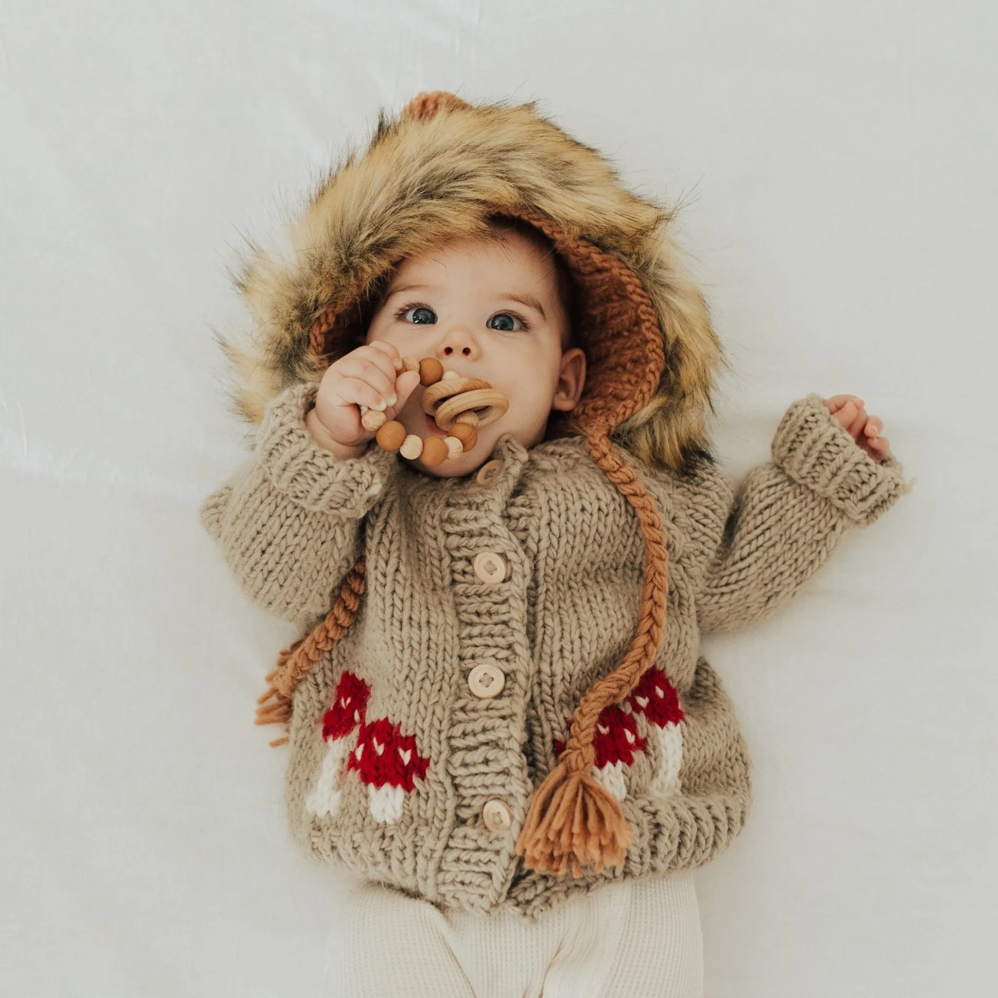 Mushroom Pebble Cardigan Sweater Baby & Toddler