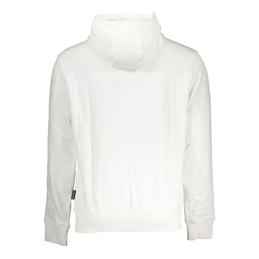 Napapijri Elegant White Hooded Cotton Sweater