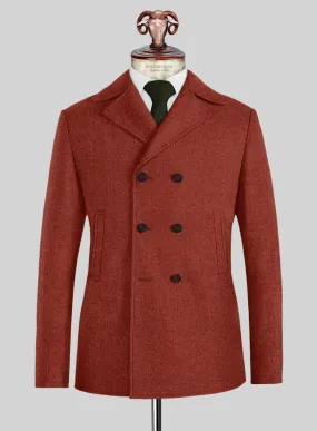 Naples Rustic Dapper Tweed Pea Coat