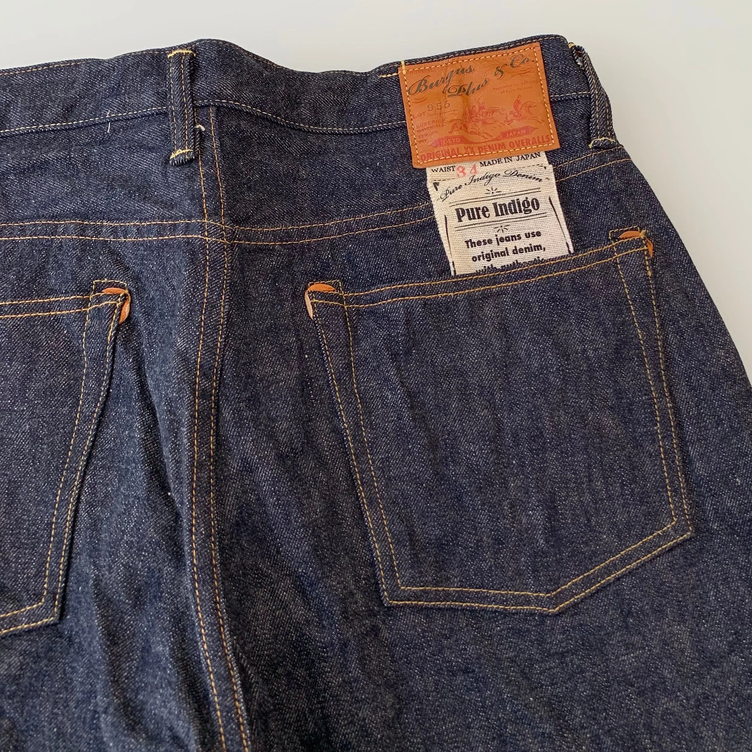 Natural Indigo 14.5oz  Selvedge Jeans 1955 XX Model - Narrow Straight - OW (955-XX)